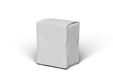 Şeffaf bir arkaplan üzerinde küçük beyaz bir dikdörtgen çizilmiş kutu resmi