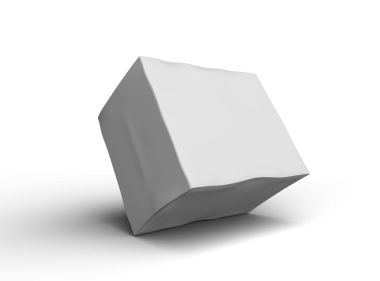 Şeffaf bir arkaplan üzerinde küçük beyaz bir dikdörtgen çizilmiş kutu resmi