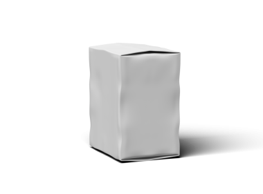 Şeffaf bir arkaplan üzerinde küçük beyaz bir dikdörtgen çizilmiş kutu resmi