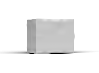 Şeffaf bir arkaplan üzerinde küçük beyaz bir dikdörtgen çizilmiş kutu resmi