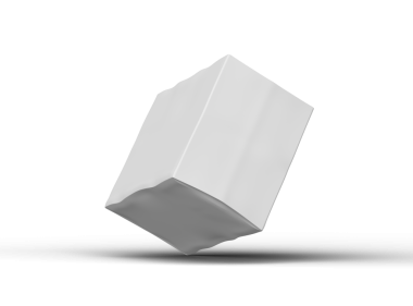 Şeffaf bir arkaplan üzerinde küçük beyaz bir dikdörtgen çizilmiş kutu resmi