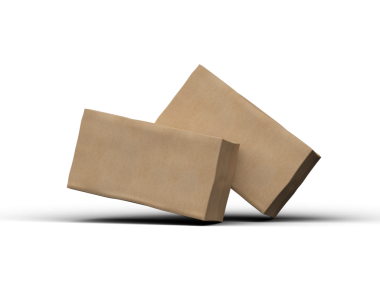 Şeffaf arkaplanı göçüklü dikdörtgen karton kutunun oluşturulmuş resmi