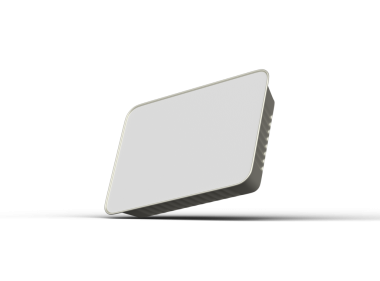 Şeffaf bir arkaplanda izole edilmiş büyük dikdörtgen yiyecek folyo tepsisinin 3D görüntüsü