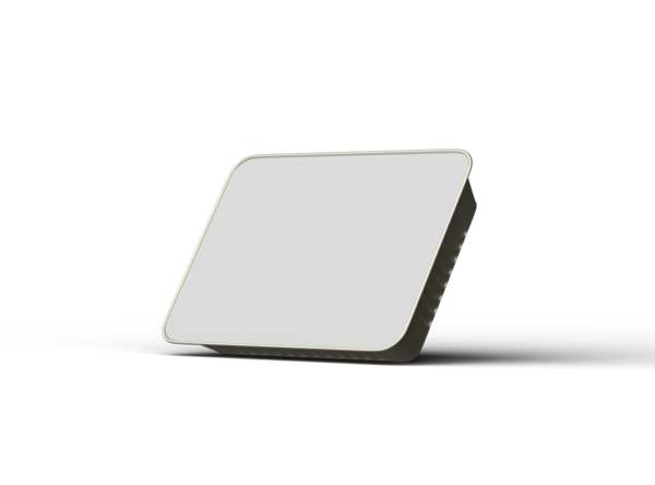 Şeffaf bir arkaplanda izole edilmiş büyük dikdörtgen yiyecek folyo tepsisinin 3D görüntüsü