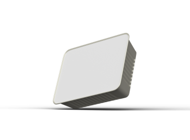 Şeffaf bir arkaplanda izole edilmiş küçük dikdörtgen yiyecek folyo tepsisinin 3D görüntüsü