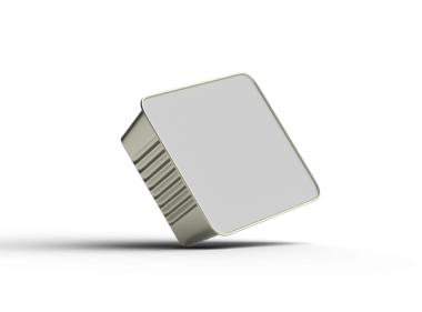 Şeffaf bir arkaplanda izole edilmiş küçük dikdörtgen yiyecek folyo tepsisinin 3D görüntüsü