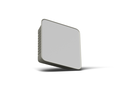 Şeffaf bir arkaplanda izole edilmiş küçük bir besin folyo tepsisinin 3D görüntüsü