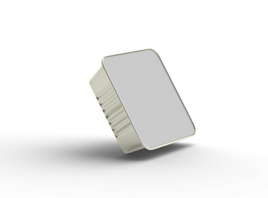 Şeffaf bir arkaplanda izole edilmiş 3D kare yiyecek folyo tepsisi resmi