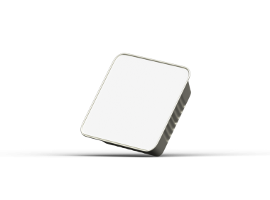 Şeffaf bir arkaplanda izole edilmiş 3D kare yiyecek folyo tepsisi resmi