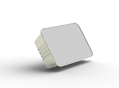 Dar bir dikdörtgen yiyecek folyo tepsisinin şeffaf bir arkaplanda izole edilmiş 3d resmi