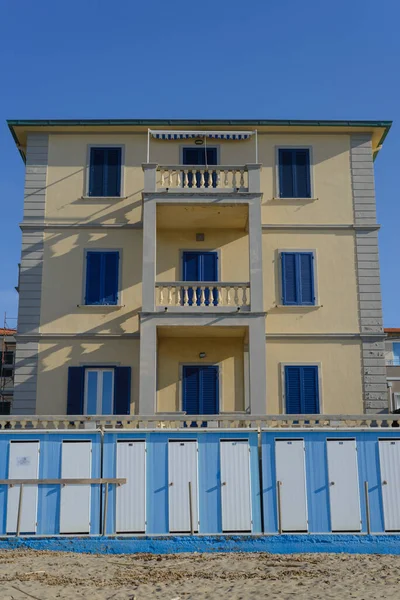 Gyönyörű Toszkán Stílusú Tengerparti Villa San Vincenzo Livorno Olaszország Strandtól — Stock Fotó