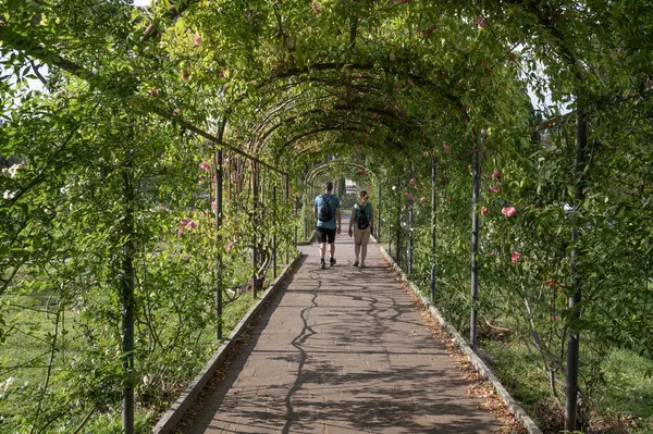 Roma 'nın Gül Bahçesi Aventine' in yamaçlarında bulunan bir bahçe. Maximus Sirki 'nin yakınında, Roma, İtalya.