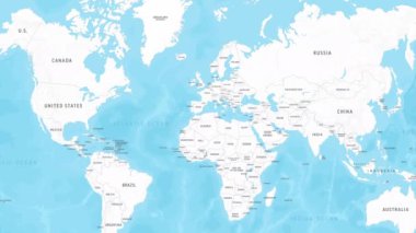 Almanya haritası. Dünya Haritasını Yakınlaştır. 4k Video Görüntüsü. Hareket Grafikleri