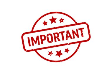 Important - Stamp, Imprint, Seal Template Vector Stock Illustration