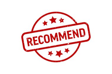 Recommend - Stamp, Imprint, Seal Template Vector Stock
