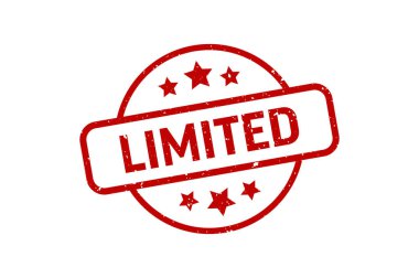 Limited - Stamp, Imprint, Seal Template Vector Stock