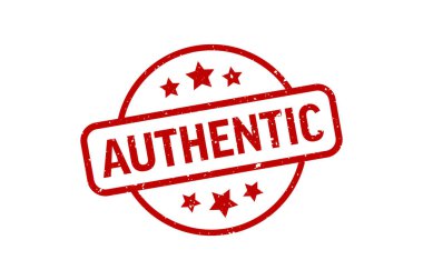 Authentic - Stamp, Imprint, Seal Template Vector Stock