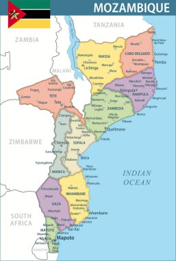 Mozambik Harita Vektörü Yeni 2024 Mozambik 'in özelleştirilebilir politik haritası web sitesi, eğitim, haberler, haberler, siyaset, baskı, poster ve duvar kağıdı bölümleri