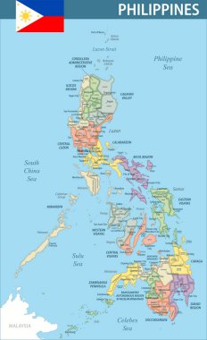 Filipinler Harita Vektörü Yeni 2024 Filipinler 'in özelleştirilebilir politik haritası web sitesi, eğitim, raporlar, haberler, haberler, politika, baskı, poster ve duvar kağıdı