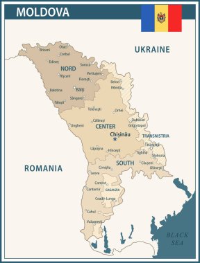 Moldova Haritası Koyu Mavi Vinç - Moldova 'nın idari bölümleri web sitesi, eğitim, raporlar, haberler, politika, baskı, poster ve duvar kağıdı ile özelleştirilebilir siyasi haritası