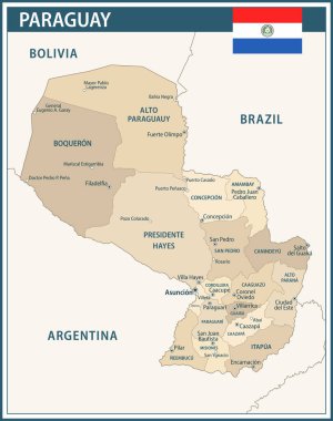 Paraguay Haritası Koyu Mavi Vinç - Paraguay 'ın idari bölümleri web sitesi, eğitim, haberler, haberler, politika, baskı, poster ve duvar kağıdı ile özelleştirilebilir siyasi haritası