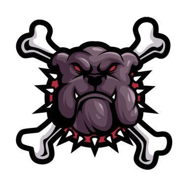 Buldog VECTOR Hayvan Logosu TEMPLATE