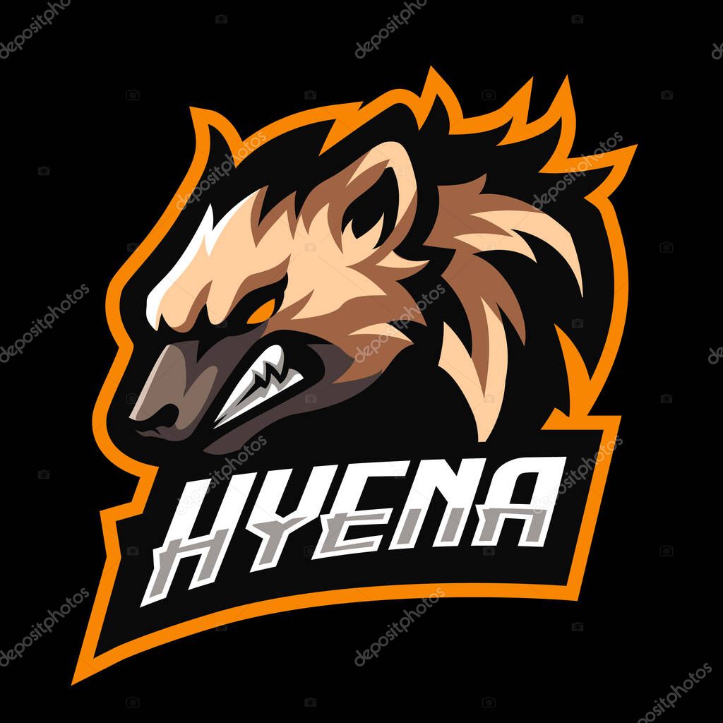 Hyena esport gaming mascot logo template
