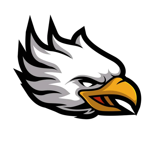 Mascot Head Eagle Vector Illustration — 스톡 벡터