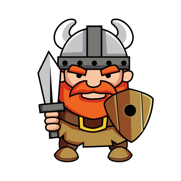 Ilustração Logotipo Viking Adequado Para Impressão Outros Usos — Vetor de Stock