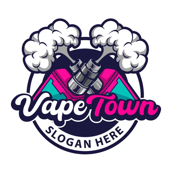 vape esport logo şirketi şablonu