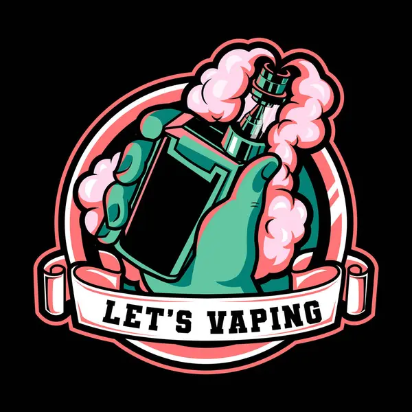 vape esport logo şirketi şablonu