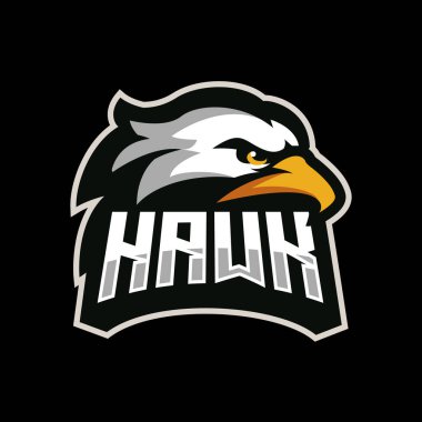 Kartal başlı logo tasarımı Esports Spor Takımı