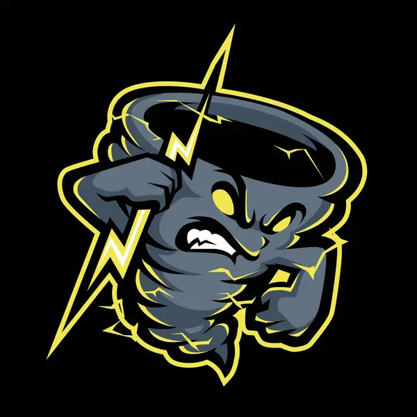 Kasırga fırtınası logo tasarımı