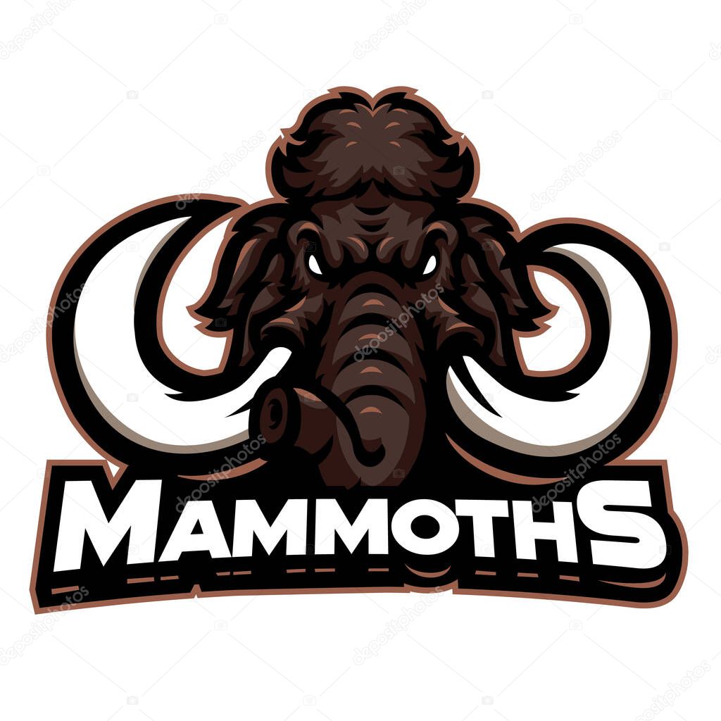 Mammoth Mascot Logo Design Concept
