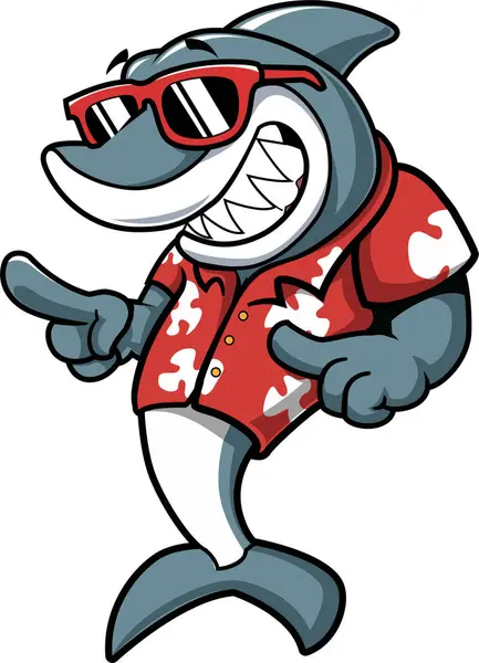 Güneş gözlüğü takan Mutlu Köpekbalığı Plajı