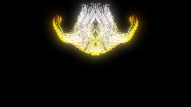 Modern minimalist soyut parçacık arkaplan tasarımı.