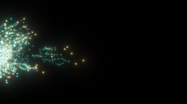 Modern minimalist soyut parçacık arkaplan tasarımı.