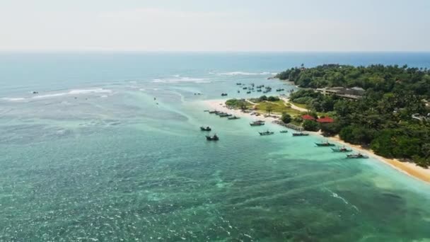 Turizm Sakin Kaçış Doğa Okyanus Aktivitesi Tatiller Sakin Mavi Gölün — Stok video