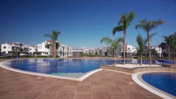 2021 Bogaz Nordzypern Four Seasons Life Apartments Luxus Wohnkomplex Pools — Stockvideo