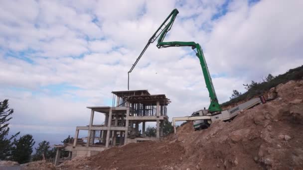 2021 Girne Norte Chipre Eagle Nest Villas Los Constructores Trabajan — Vídeos de Stock