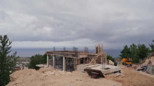 2021 Girne Norte Chipre Eagle Nest Villas Sitio Construcción Villas — Vídeo de stock