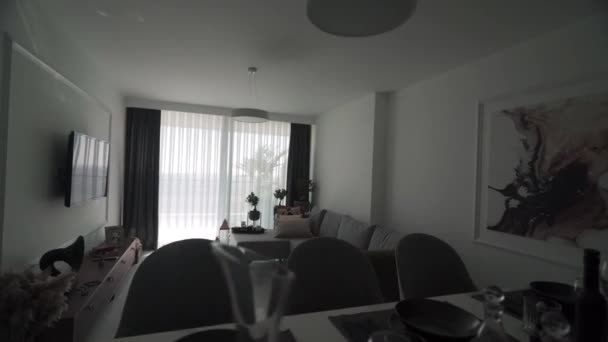 2021 Iskele Nordzypern Grand Sapphire Resort Modernes Apartment Interieur Hochwertige — Stockvideo