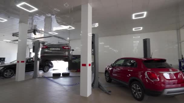2020 Mariupol Ukraine Planeta Car Service Intérieur Moderne Atelier Réparation — Video