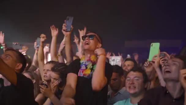 2021 Mariupol City Festival Ukraina Radosni Ludzie Cieszą Się Koncertem — Wideo stockowe