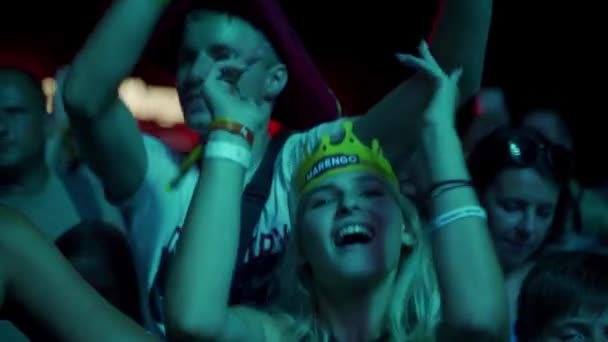 2021 Mariupol City Festival Ukraine Les Fans Apprécient Performance Fête — Video