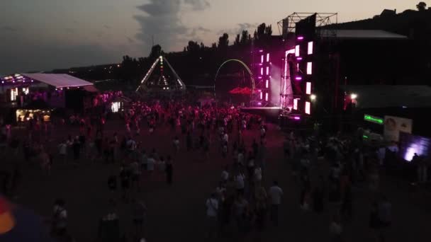 2021 Mariupol City Festival Ukraine Das Publikum Genießt Live Unterhaltung — Stockvideo