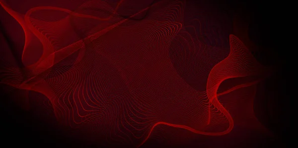 Rote Linien Schwingen Abstrakten Hintergrund — Stockfoto