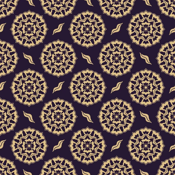 Motif Vectoriel Royal Luxueux Ornemental Sans Couture Dans Style Ottoman — Image vectorielle