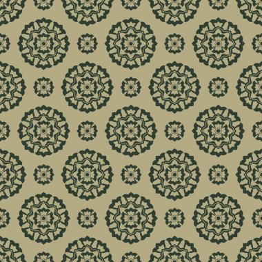 Osmanlı stili İslami stil çiçek motifleriyle kusursuz bir doğulu şatafatlı vektör şablonu. Kumaş baskıları, dokuma, örgü, ev dekorasyonu, moda tasarımı ve yatak örtüsü için kullan.