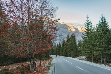 Beautiful nature valley landscape of alpine and alps in Valbone, Albania.